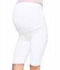 MijaCulture comfortable casual maternity 1/2 leggings shorts 1052 White